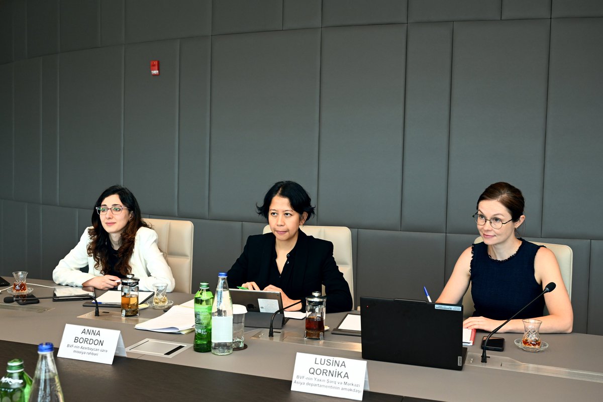 Partnership with international financial institutions plays a vital role in supporting a #sustainable #economic development model in our country.
During our meeting with Anna Bordon, Head of the International Monetary Fund (#IMF) (<a href="/IMFNews/">IMF</a>) Mission to #Azerbaijan, we noted with