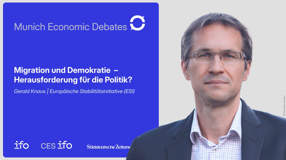 ifo_Institut's tweet image. Migration und Demokratie: Herausforderung für die Politik? Die Munich Econonomic Debate mit @FuestClemens und @rumeliobserver, moderiert von @lisakatharina @SZ, ist ab sofort in der #ifoMediathek abrufbar:🔗 ifo.de/veranstaltung/…
@IHK_MUC #Migration #MED @CESifoNetwork