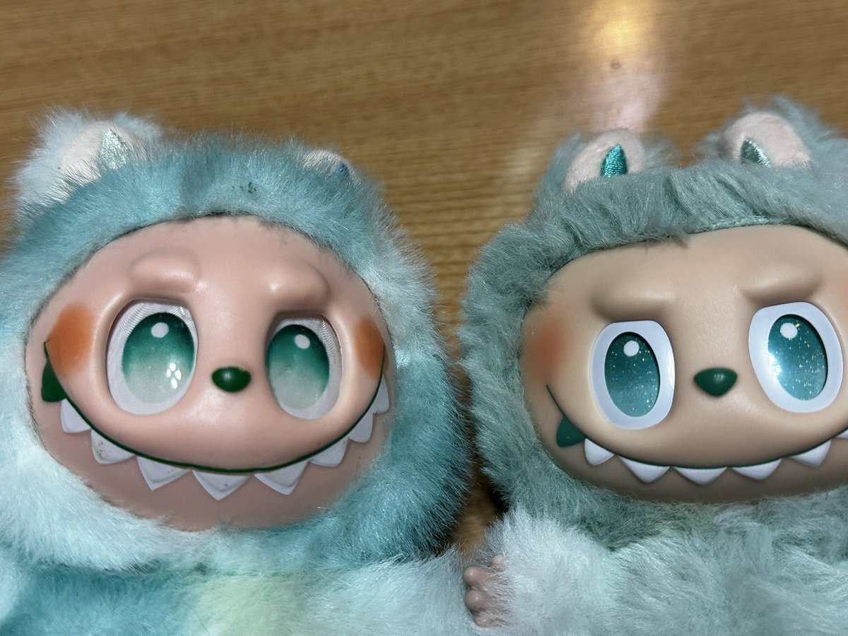 ouka9999's tweet image. ラブブ…知人から偽物を貰い、
精巧な偽物…と思っていましたが、
いざ、本物と比較すると違い過ぎる。
先ず、サイズが一回りデカいやん!
顔つきも違うし〜