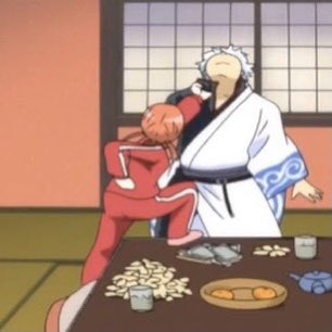 gintaka__'s tweet image. 은혼 해결사 일상 장면들 모아서 보면 하나같이 긴토키가 딸내미 육아하는 장면들밖에 없음