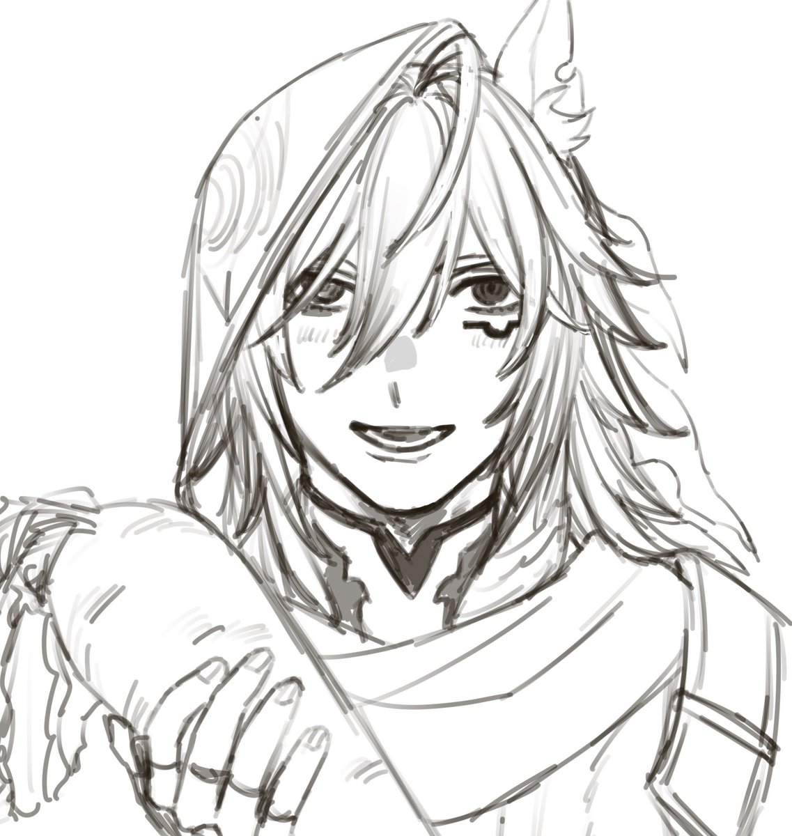 roro_lll_'s tweet image. あのキャラ見たいって言われると軽率に描く人間