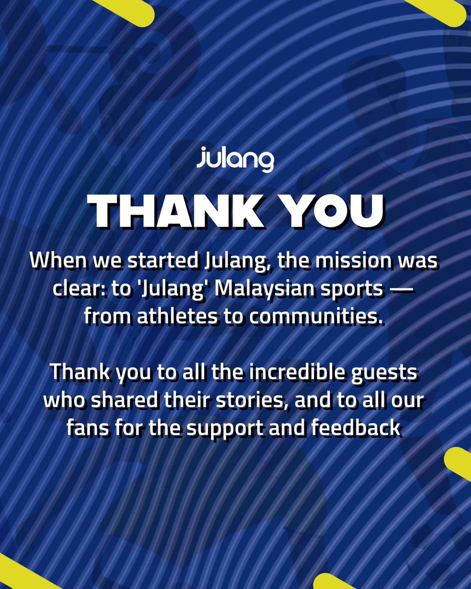 JulangMY's tweet image. Masa Julang bermula, matlamat kami jelas — untuk menjulang dunia sukan Malaysia.
Kini dengan 1,000 subscribers, semangat kami makin membara untuk terus bawa komuniti ini ke podium emas! 🥇🔥
Terima kasih kepada semua
Ini baru permulaan teruskan Men-Julang bersama kami! ❤️