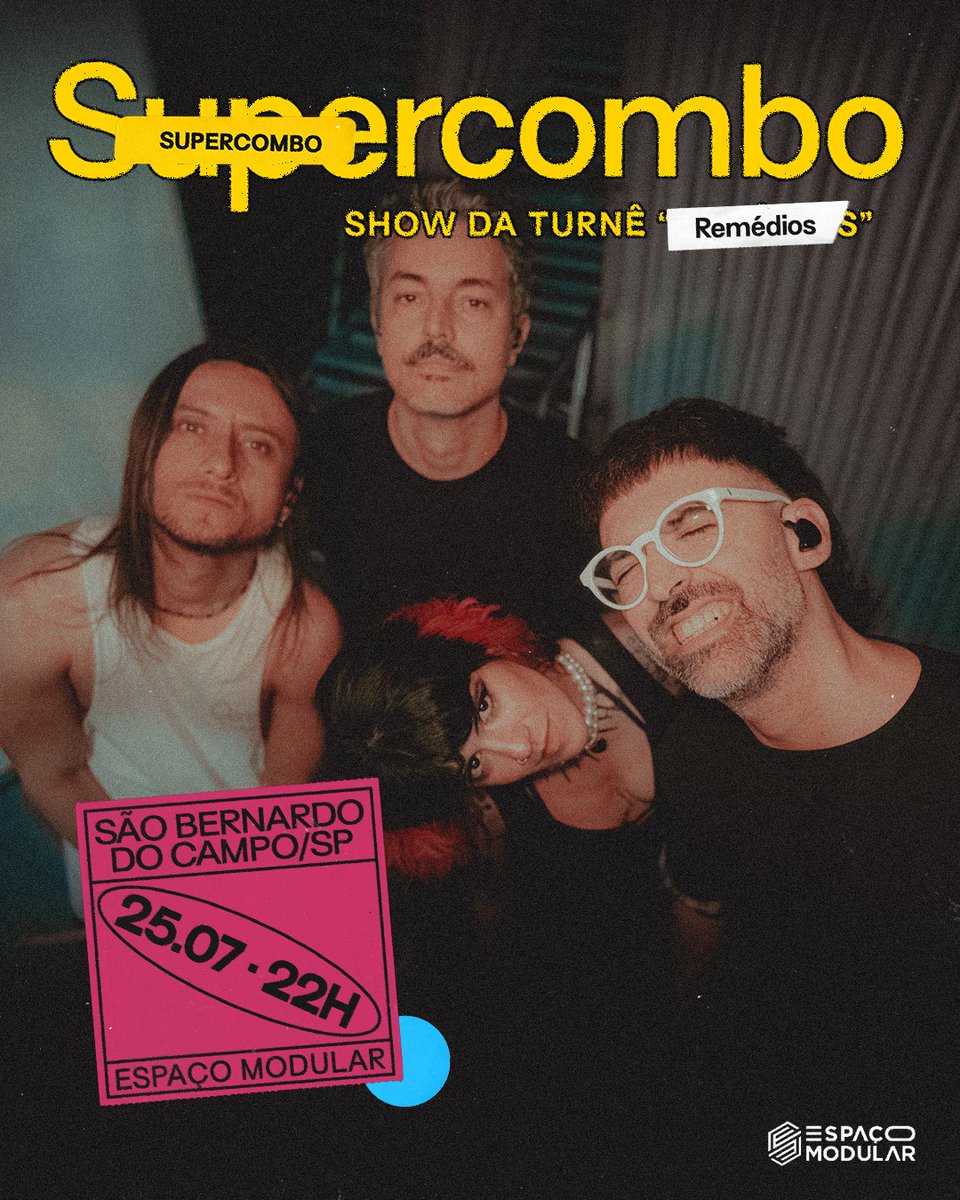 Supercombo's tweet image. É AMANHÃ, SÃO BERNARDO! Vai ser legal demais, hein, não vai perder!
E se liga nos horários:
🕖 Abertura da casa: 20h30
🕖 Showtime: 22h00
Já pega teu ingresso e bora! articket.com.br/e/3397/superco…