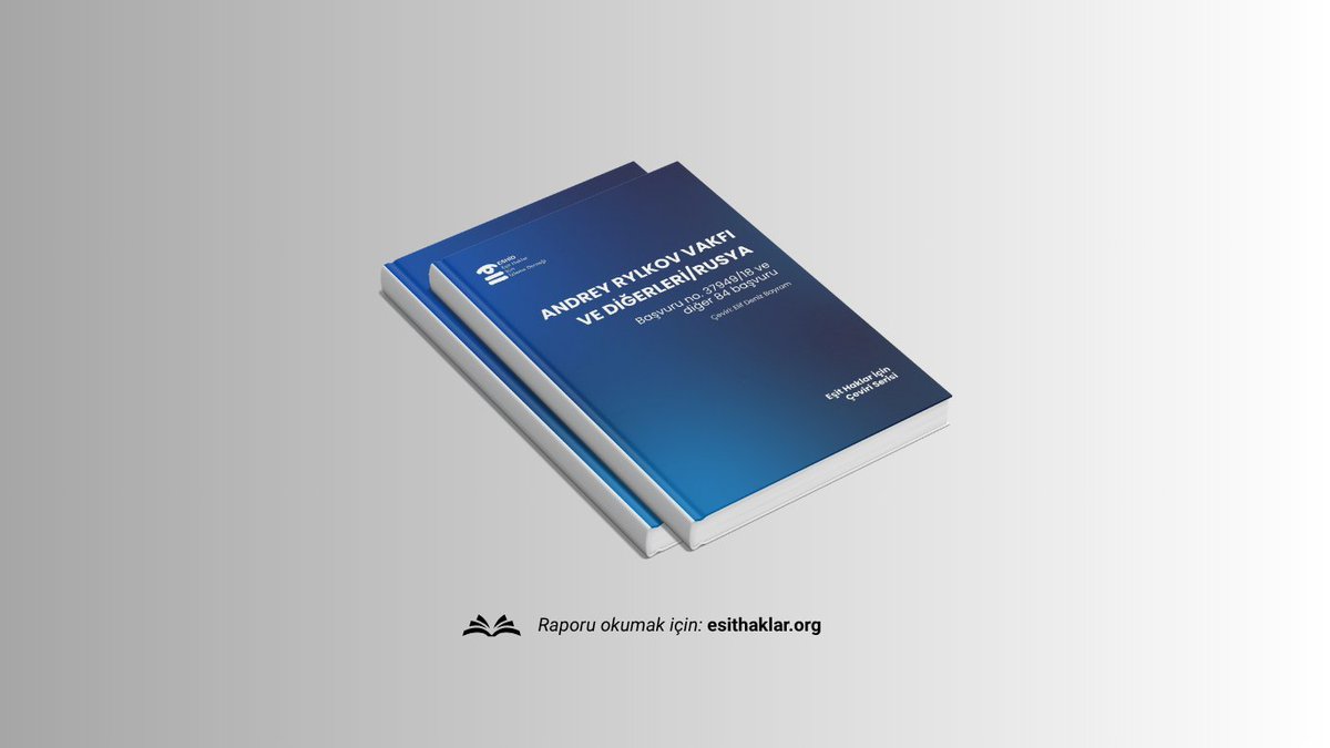AİHM, Andrey Rylkov Vakfı ve Diğerleri / Rusya kararında, sivil toplum örgütlerinin “istenmeyen” ilan edilmesini ve bu gerekçeyle cezalandırılmasını hak ihlali saydı.

İfade ve örgütlenme özgürlüğüne dair güçlü bir karar.

Kararın Türkçe çevirisi için:  esithaklar.org/yayin/andrey-r…