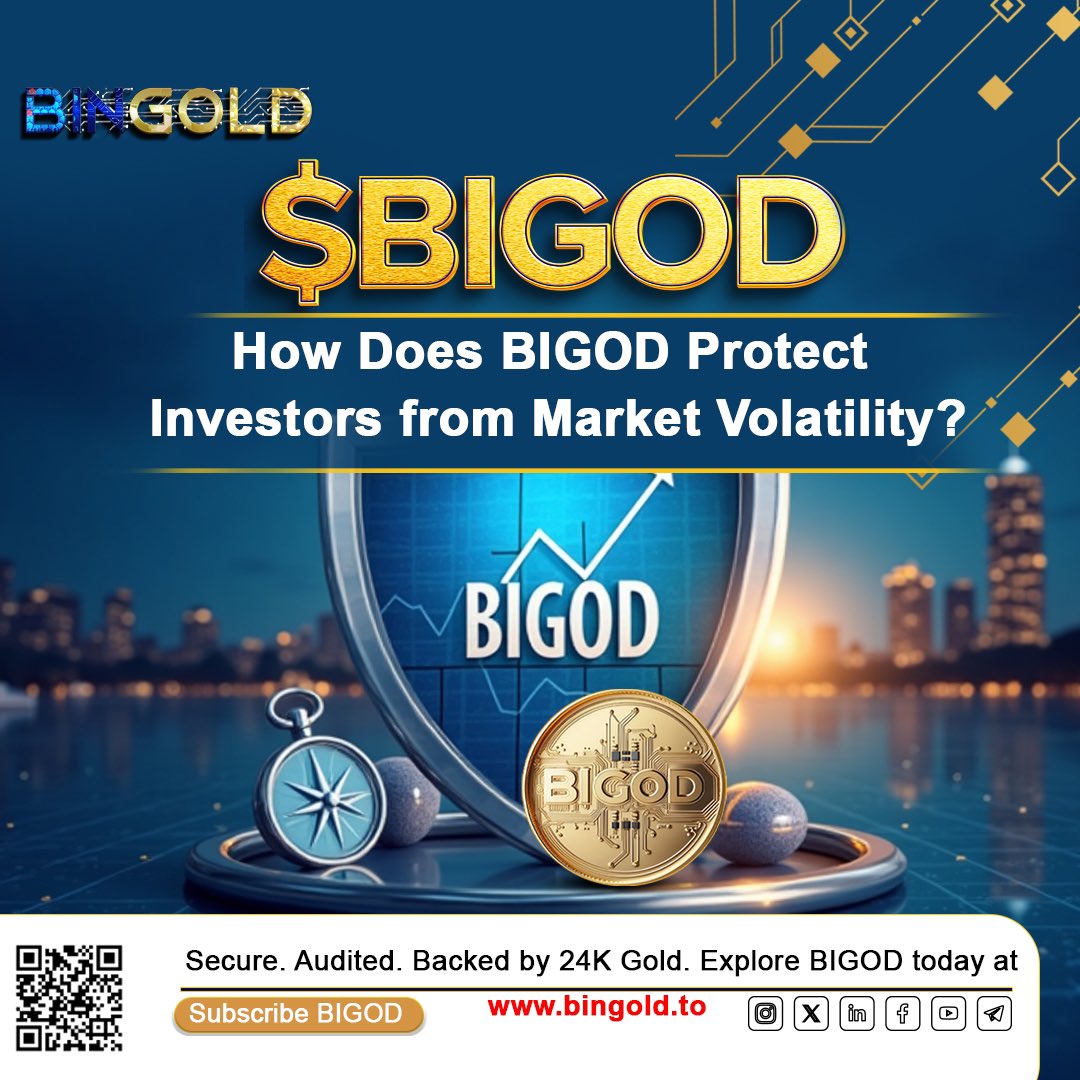 BiGODToken's tweet image. 🔐 How Does BIGOD Protect Investors from Market Volatility?
Unlike most cryptocurrencies that are driven by speculation, BIGOD is backed 1:1 by 250 grams of certified 24K physical gold — securely stored and regularly audited.
This gold-backing creates a real asset foundation,…