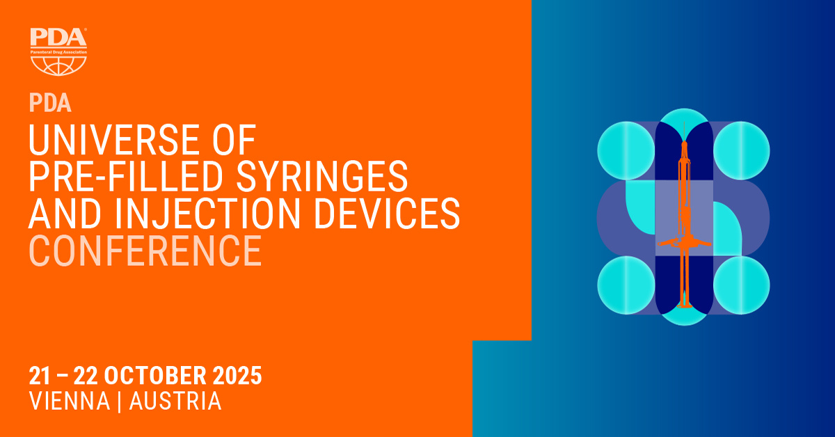 PDA (@pdaonline) on Twitter photo Join the PDA Universe Conference 2025 in Vienna, 21–22 Oct 2025! Keynotes from patients & doctors, expert sessions on digital health, AI, sustainability, plus startup pitches & networking. Proudly supported by media partner PMPS & the Medicine Maker. #PDAuniverse #DrugDelivery Join the PDA Universe Conference 2025 in Vienna, 21–22 Oct 2025! Keynotes from patients & doctors, expert sessions on digital health, AI, sustainability, plus startup pitches & networking. Proudly supported by media partner PMPS & the Medicine Maker. #PDAuniverse #DrugDelivery