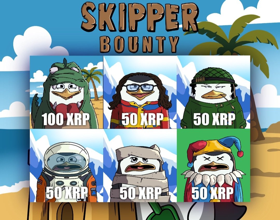<a href="/LamboSalem/">SALEM</a> Give <a href="/skipperoncafe/">Skipper</a> a peep Habibi. 

Dropped yesterday, fun little NFT collection to go with it as well. 

$SKPPR 🐧