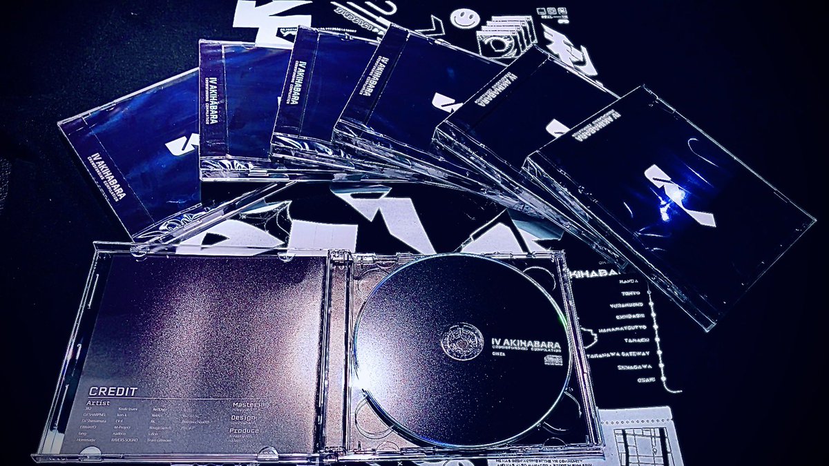 【CFリターン CD完成のお知らせ】
IV AKIHABARA オープン記念コンピCDが完成致しました。クラファンの該当プランを応援頂いた方には大変長い間お待たせをしてしまい、誠に申し訳ございませんでした。順次発送作業を実施、また店舗でも本日よりお受け取りが可能です！