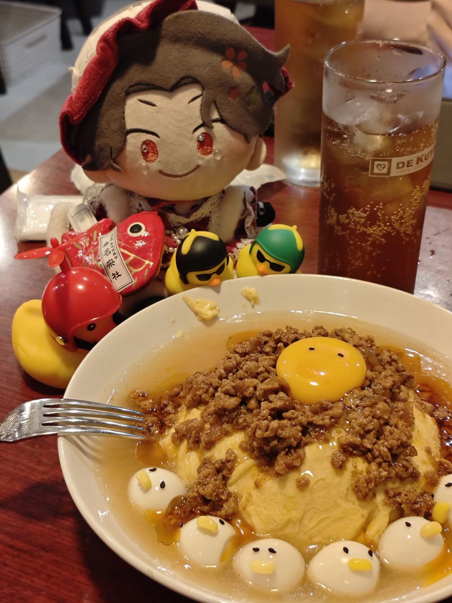 baiyi20021130's tweet image. 在名古屋吃天津饭（？）
虽然天津没有天津饭（在天津上过四年大学没听过这个）
但是很好吃🥰🥰🥰
小鸡好可爱！！！！！！