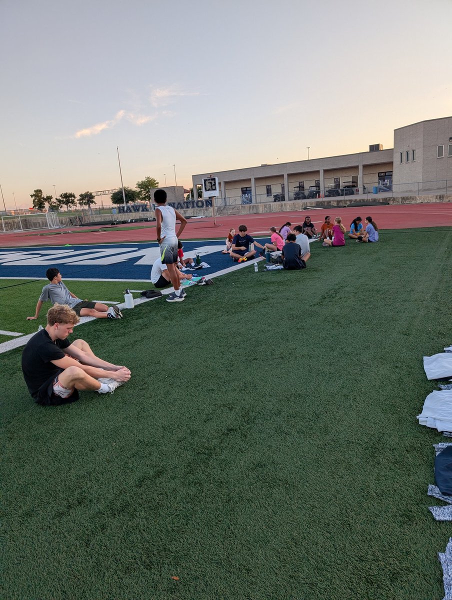 Finishing up our summer XC camp with a mile time trial. Kids have been putting the work in this summer. Summer miles bring fall smiles!