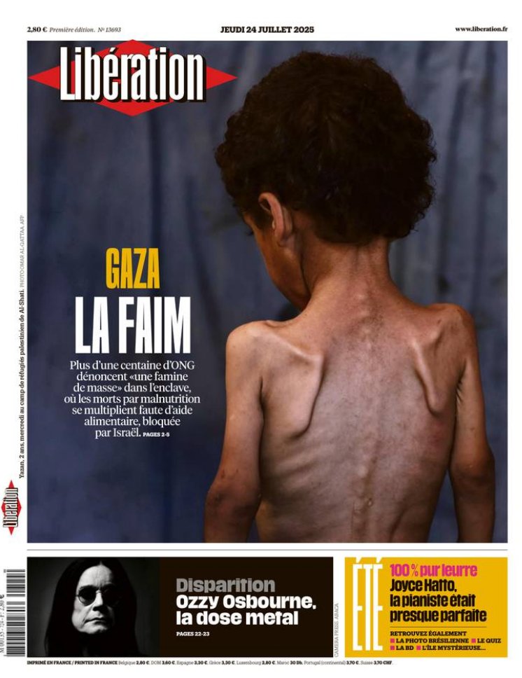 Stella DUPONT (@stelladupont) on Twitter photo La Une de <a href="/libe/">Libération</a> montre l'effroi et l'horreur ! Il est scandaleux d’affamer et de tuer ces civils innocents, comme je l’ai déjà dénoncé. Un cessez le feu immédiat est la seule voie possible ! Les Gazaouis ont un besoin urgent et vital d’aide humanitaire massive.
<a href="/EnCommun_parti/">En Commun !</a> La Une de <a href="/libe/">Libération</a> montre l'effroi et l'horreur ! Il est scandaleux d’affamer et de tuer ces civils innocents, comme je l’ai déjà dénoncé. Un cessez le feu immédiat est la seule voie possible ! Les Gazaouis ont un besoin urgent et vital d’aide humanitaire massive.
<a href="/EnCommun_parti/">En Commun !</a>