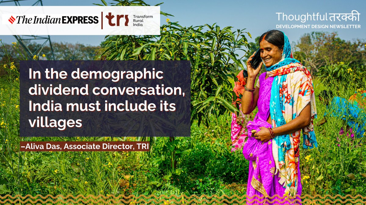 TRIFoundation's tweet image. 🌾 India’s villages are not on the margins, they are shaping our demographic future. With over 65% of our population living in rural areas, the conversation about population development must begin here.
Read this insightful article by Aliva Das, highlighting how rural…