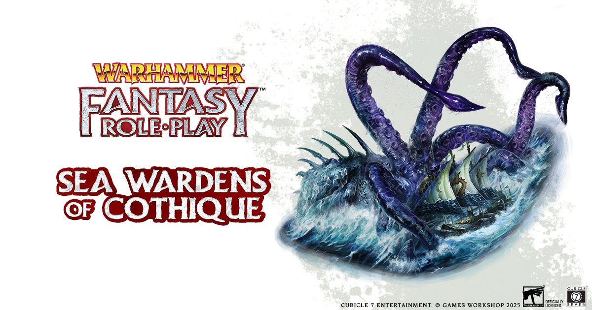 cubicle7's tweet image. The lands of Cothique have a wildness to them. Yet deeper horrors stir beneath the surface, a lingering peril to friend and foe who dare approach the shores of the High Elves. 

Warhammer Fantasy Roleplay: Sea Wardens of Cothique. Pre-Order Now! 
cubicle7games.com/warhammer-fant…

#rpg