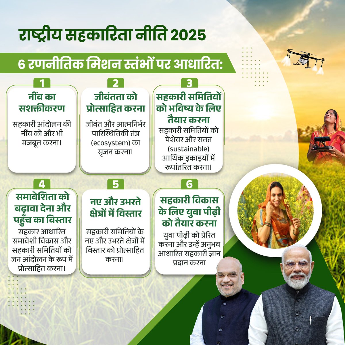 भ्रष्टाचार, भाई-भतीजावाद और कुप्रबंधन को समाप्त कर अब सहकारी संस्थाएं व्यावसायिक दक्षता और वैश्विक प्रतिस्पर्धा की दिशा में बढ़ेंगी। यह नीति भारत की ग्रामीण अर्थव्यवस्था को पुनर्परिभाषित करेगी। #NationalCooperationPolicy
