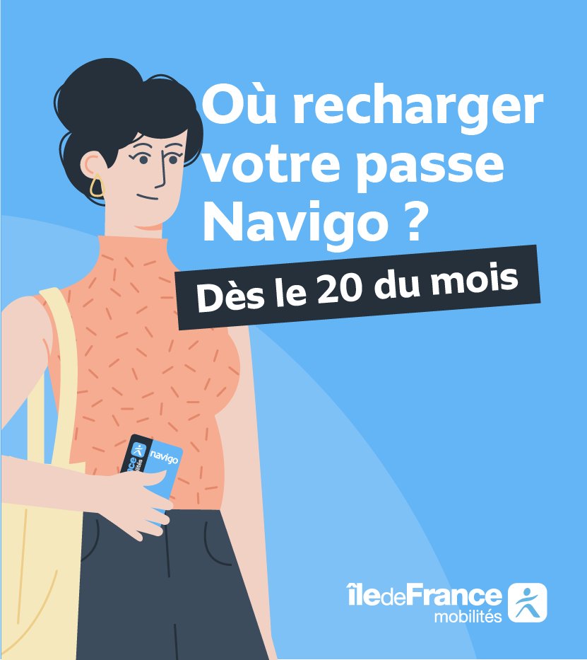 IDFmobilites's tweet image. 😍 Vous adorez faire la queue ? Alors attendez le 1er aout pour recharger votre passe #Navigo en borne ou en station !
😌 Sinon, pour tous les autres, il y a l’app @IDFmobilites qui vous permet de recharger votre forfait mensuel dès le 20 du mois… depuis votre canapé !
👉 On…