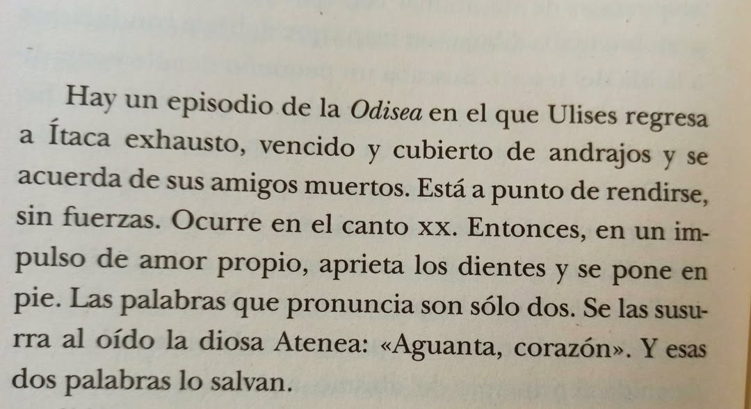 "Aguanta, corazón".  
"Nada que perder", Susana Fortes