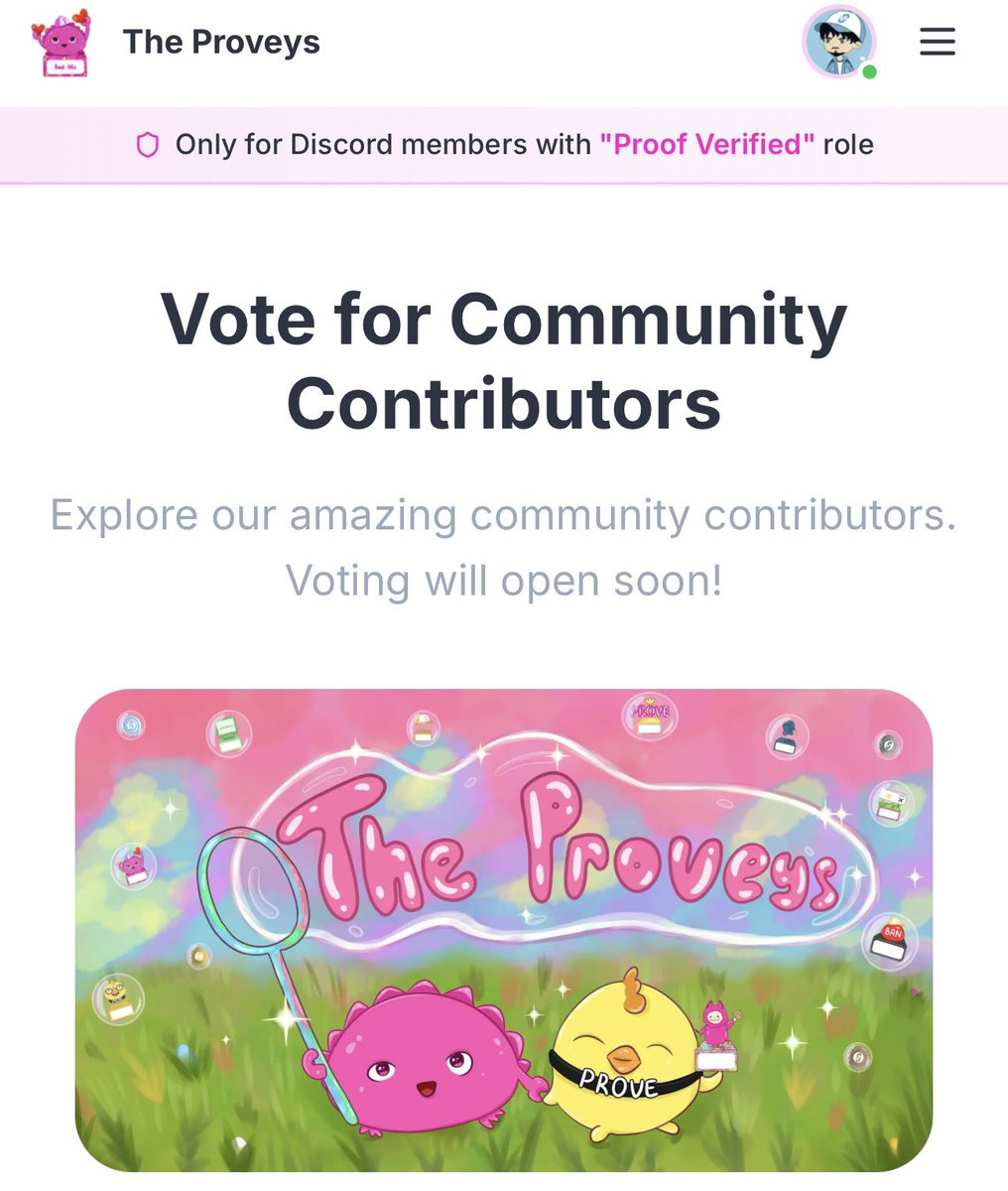 AThryver's tweet image. Proveys - The @SuccinctLabs community survey
The team just announced The Proveys, an award show to celebrate outstanding community members.
📌 Theres no reward for this.
The survey is structured into three phases and features a voting system with 23 categories, each…