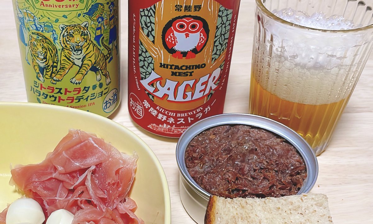 alpacaAT's tweet image. パン食べ放題クラフトビールやさんが良かったのでおうちで真似してみました