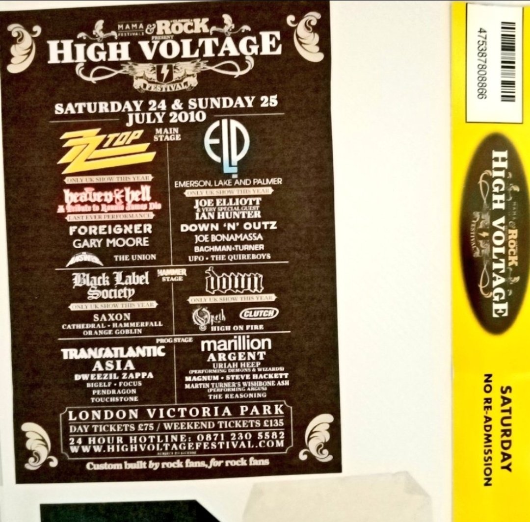 leonski700's tweet image. 15 year&apos;s ago High Voltage Festival. Last time seeing Gary Moore 🙏 plus great RJD tribute 🙏🤘 as Heaven &amp;amp; Hell were due to perform plus @SaxonOfficial @ZakkWyldeBLS on a excellent metal hammer stage. @mitchlafon  @RockTheseTweets @BerserkerBill @TheDuckLR @marillion073 @TTFTPR