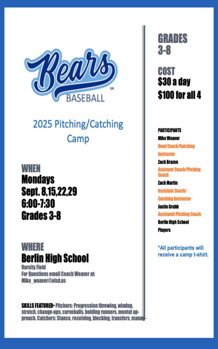 Berlin Bears Baseball tweet media