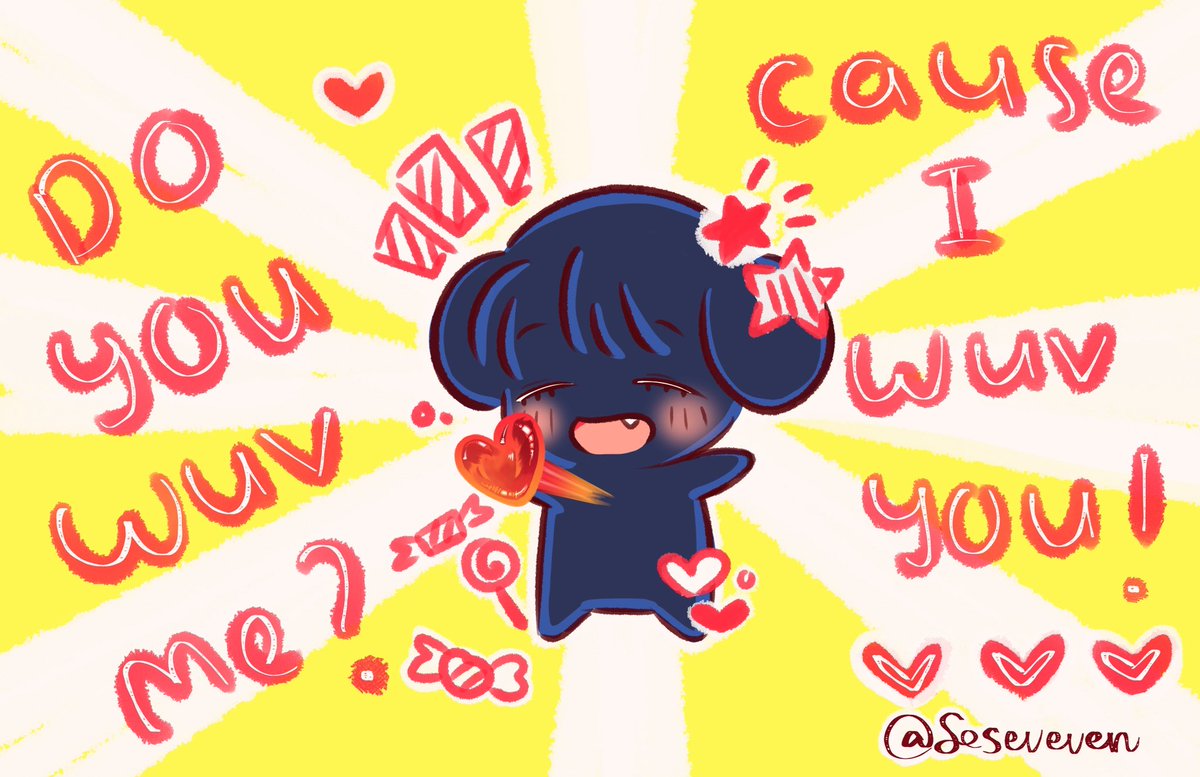 Seseveven's tweet image. I WUV YOU TOO IBANNY!!! 😭
🖤🐰
#ibannylove