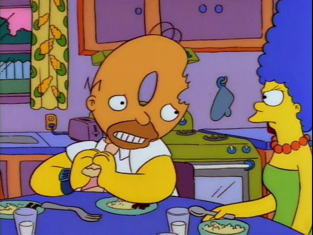 QuotesSimpsons1's tweet image. Homer, stop picking at it.
Oh! But I'm so sweet and tasty.
#TheSimpsons
