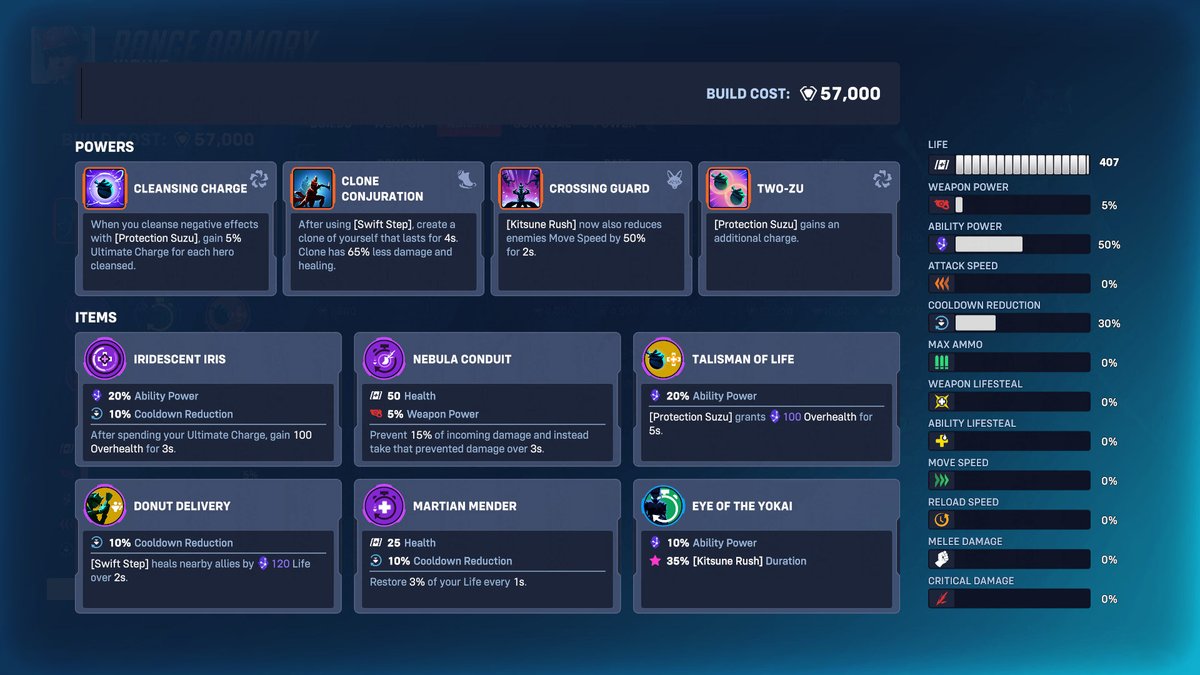 PlayOverwatch's tweet image. Give your Kunai a much needed break with this Ability-focused build for Kiriko! 🦊
Try out this Stadium build from NeuroSociety - QVVQY - and after, drop your own Kiriko builds down in the comments 🏟️
💻 blizz.ly/4f6r2AN