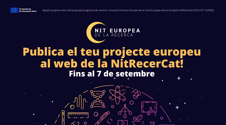 xavierlasauca's tweet image. Des de l'organització de la Nit de la Recerca a Catalunya, es convida el personal investigador que tingui projectes europeus a fer-ne difusió mitjançant la secció European Corner del web ⬇️
lanitdelarecerca.cat/european-corne…
Inscripció: docs.google.com/forms/d/e/1FAI…
#recerca #scicomm @ACCC_