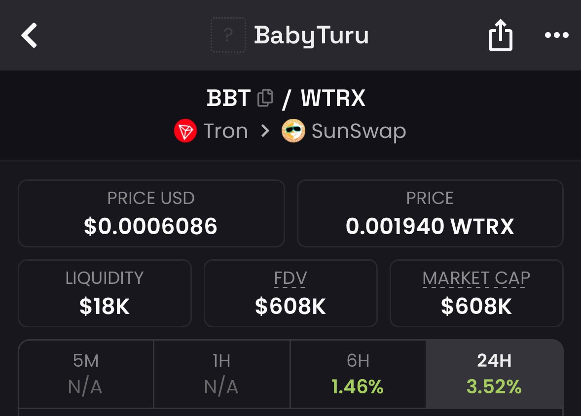 $BBT 👀

<a href="/BabyTuruNFT/">Baby Turu NFT $BBT</a> 

TGyZUWrL97mmmYJwrC7ZCLVrhbzvHmmWPL