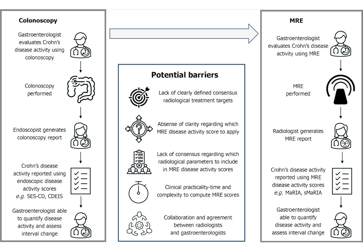Gastro_Ash's tweet image. 🔍 Deep dive into #MRE disease activity scores in luminal & post-op #Crohns
🤝 A true #IBD x #radiology collab
❓How do we assess activity on MRE
❓Should we use scores like colonoscopy? Which one?
❓What’s holding us back?
📖 Read here: doi.org/10.3748/wjg.v3…
#GITwitter