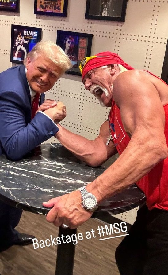 iam_smx's tweet image. Wrestling legend Hulk Hogan has passed away at the age of 71. RIP, the American Brother. 🇺🇸❤️