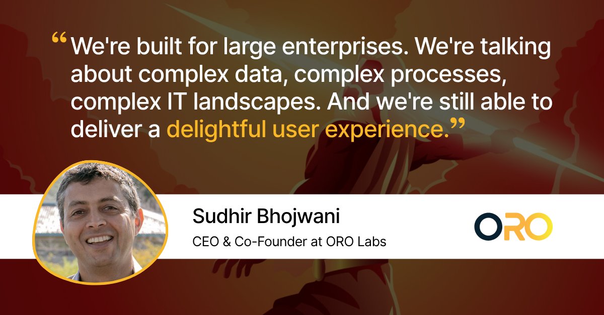 procurewithORO's tweet image. Read  about why Sudhir Bhojwani&apos;s work founding ORO has led CFOtech to name him a Titan of Tech: hubs.li/Q03yN4K40

@TechDayUS #TitansOfTech #Founders #Procurement #ProcurementTech #MakeProcurementAwesome