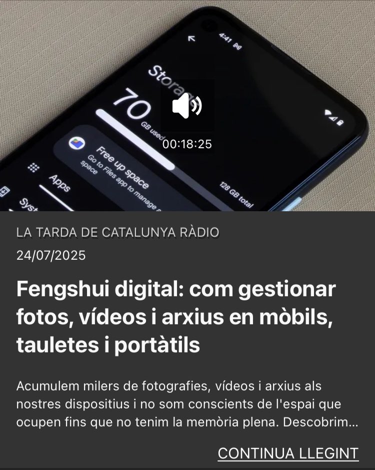 Arxivística popular per tothom!
Si no ho heu pogut escoltar en directe, aquí teniu el clip!
... 3cat.cat/3cat/fengshui-… via <a href="/CatalunyaRadio/">Catalunya Ràdio</a>