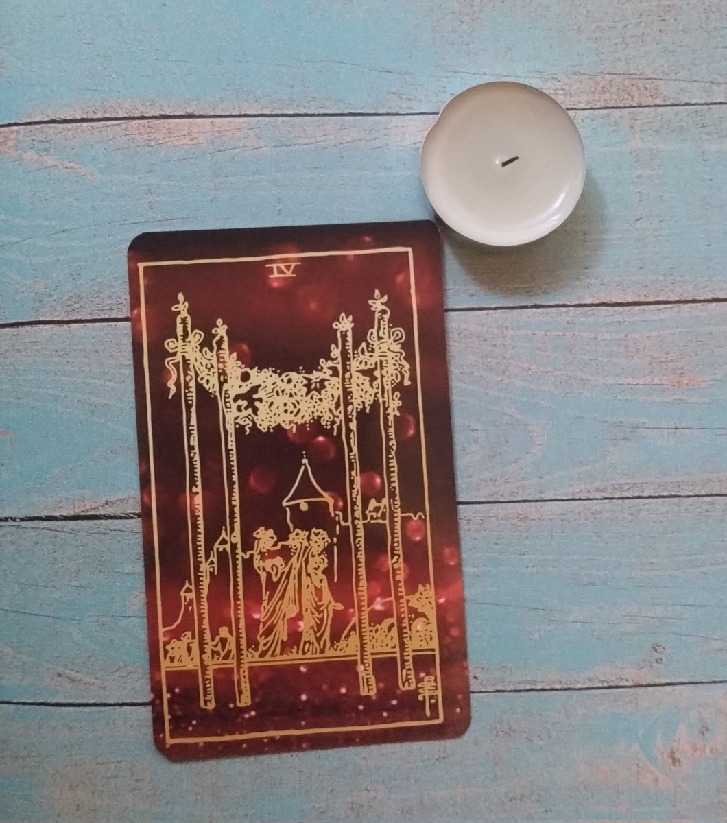 Nwizcrafts's tweet image. #DailyTarot 4 of Wands- Don't forget to celebrate you. The New Moon today reminds us to come back into union with ourselves. It's all nice chasing things outside of ourselves, but how do we truly feel within? Personal growth awaits.