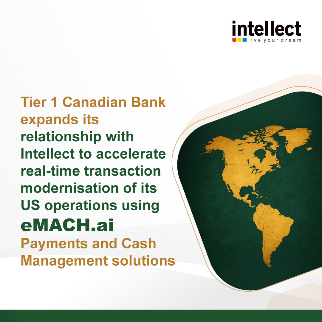 We’re delighted to share that a Tier 1 Canadian multinational bank has extended its partnership with Intellect Design Arena by selecting eMACH.ai Payments and Cash Management to drive real-time, intelligent platform modernisation across its Corporate &amp; Investment