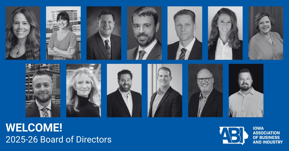 Please join us in welcoming the newest members of the Iowa ABI Board of Directors! 👋 We’re excited to have their leadership and industry experience on board.

🔗 iowaabi.org/about/board-of…