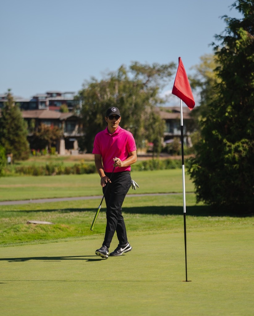 There’s nothing better than watching that putt drop. 🙌⛳️ Our course is looking so good this summer—lush greens, sunny skies, and the perfect location to spend a day outside solo or with your crew. 

We’d love to you out here! 👋 For tee-times:  bit.ly/3z6KYRf