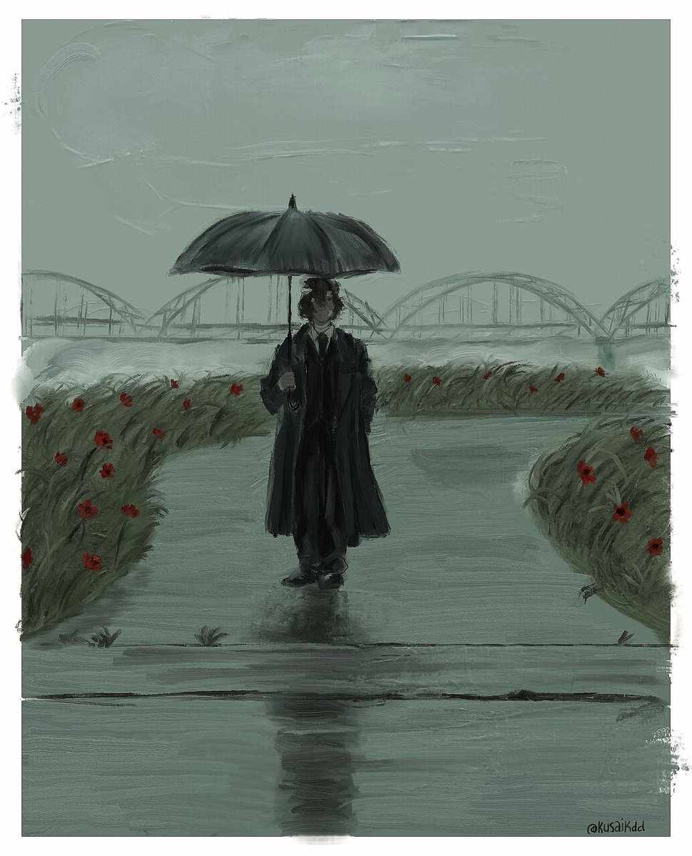 kusaikdd's tweet image. when there's no will to run, storms are always to blame #Dazai #DazaiOsamu