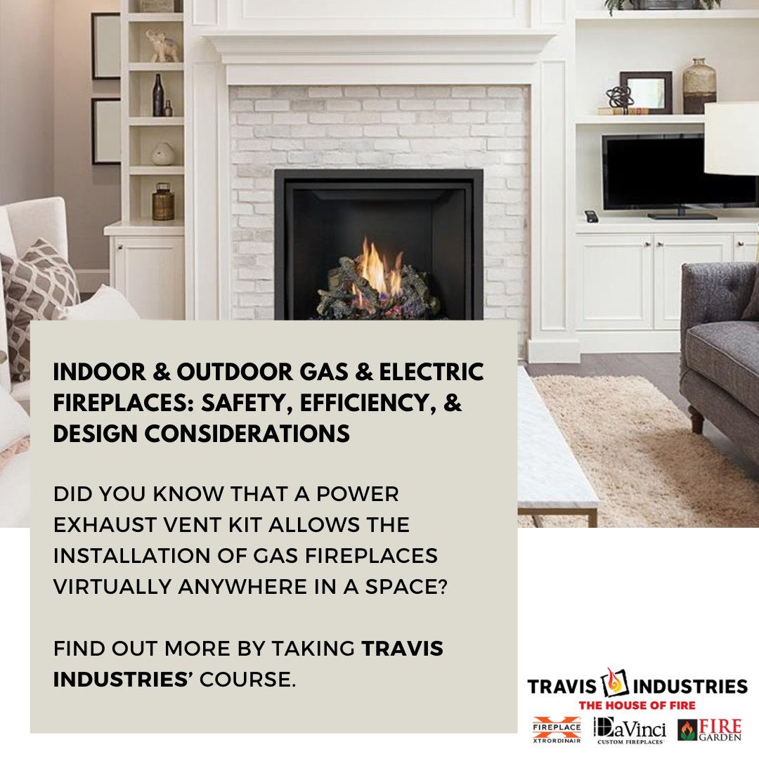 Expand your knowledge with our FREE online course.

Travis Industries : Indoor &amp; Outdoor Gas &amp; Electric Fireplaces: Safety, Efficiency, &amp; Design Considerations - aecdai.ly/travis02w

#electricfireplace #fireplaceupgrade #Homeheating #fireplacemakeover #modernfireplace