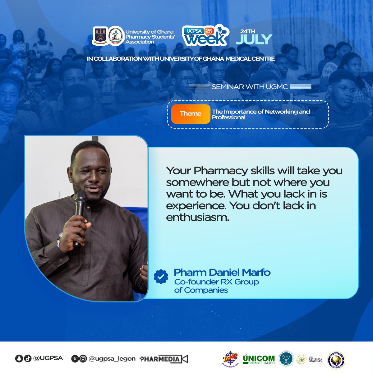 UGPSAlegon's tweet image. _Excerpts from The Importance of Networking and Professional Development_🚀🔥

#UGPSAWEEK #StudyAbroadSeminar
#ugpsalegon

📸 Powered by Pharmedia