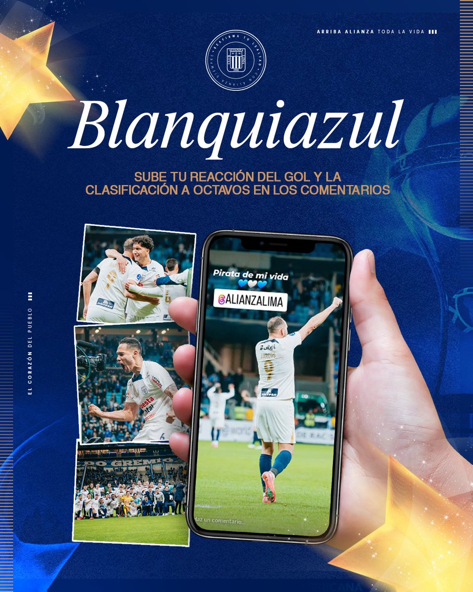 ClubALoficial's tweet image. ¡𝑺𝒖𝒃𝒆 𝒕𝒖 𝒓𝒆𝒂𝒄𝒄𝒊𝒐́𝒏 𝒆𝒏 𝒍𝒐𝒔 𝒄𝒐𝒎𝒆𝒏𝒕𝒂𝒓𝒊𝒐𝒔! 👀📹🫶🏾
Utiliza los siguiente #:
#AlianzaLima
#ConAlianzaSiempre