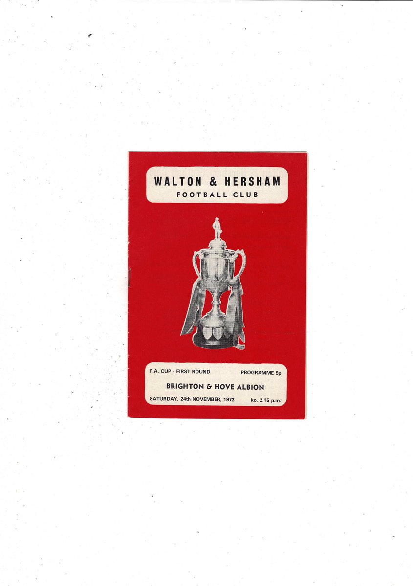 bobsprogrammes's tweet image. Walton & Hersham v Brighton FA Cup Football Programme 1973/74
£3 + Postage
Now available @ bobsprogs.com
@waltonhershamfc @OfficialBHAFC @BHAFC @BHAFC_Live @BHAFC_Fans @NonLeagueCrowd @NonLeagueBlogs @nonleagueshow @NonLeaguePaper