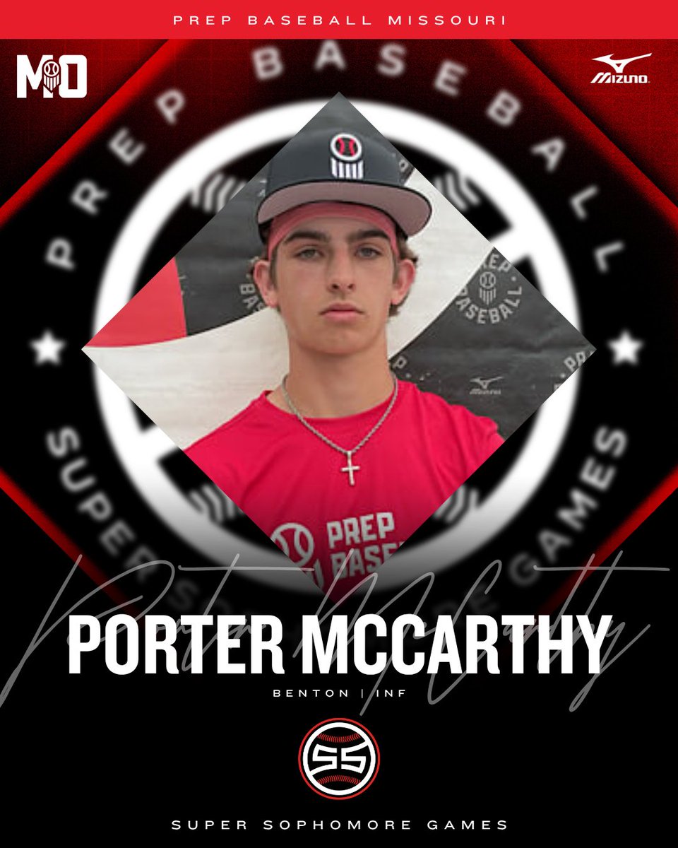 𝗜𝗡𝗩𝗜𝗧𝗘 𝗔𝗖𝗖𝗘𝗣𝗧𝗘𝗗 ✅

INF Porter McCarthy (Benton) is locked to represent Team Missouri at the 2025 Prep Baseball Central Super Sophomore Games in Kansas City! #CSSG25

👤: loom.ly/OomWIGA // <a href="/PorterM2028/">Porter McCarthy</a>