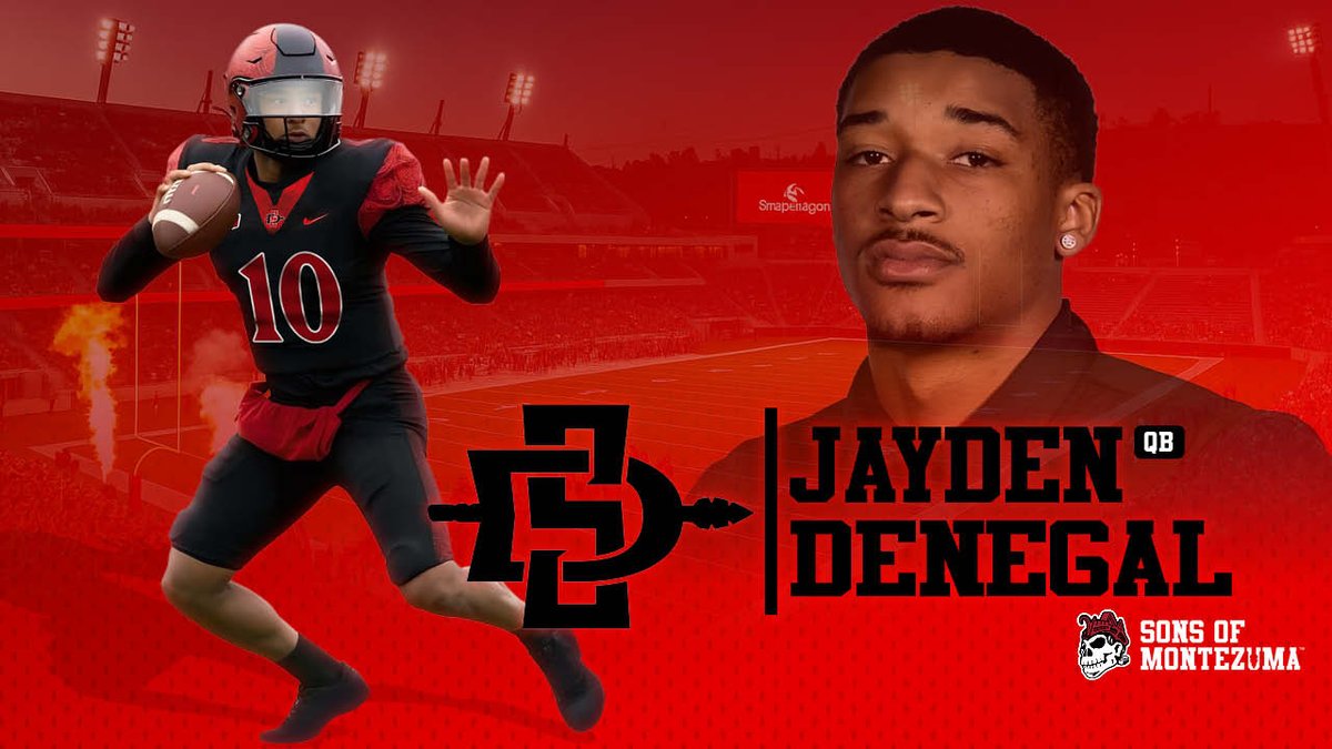 SonsOfMonty's tweet image. 📢A former four-star recruit and transfer from Michigan, Jayden Denegal brings a prototypical QB frame and a promising arm to a program hungry for stability and production.
San Diego State's Top Players to Watch in 2025: Quarterback, Jayden Denegal.
sonsofmontezuma.com/2025/07/24/san…