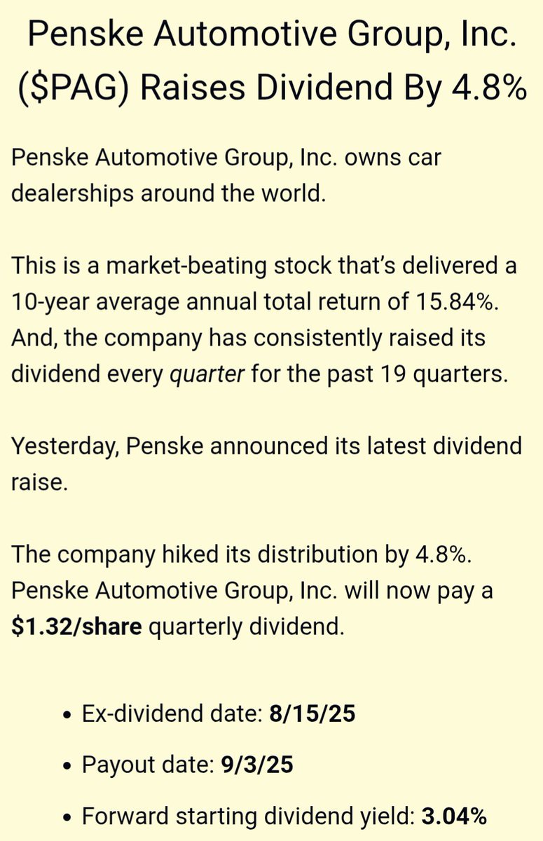 ForeverDivs's tweet image. From today&apos;s dispatch...

Critical dividend updates delivered straight to your inbox every weekday.
 
Don&apos;t miss out!
 
daily-dividend.beehiiv.com