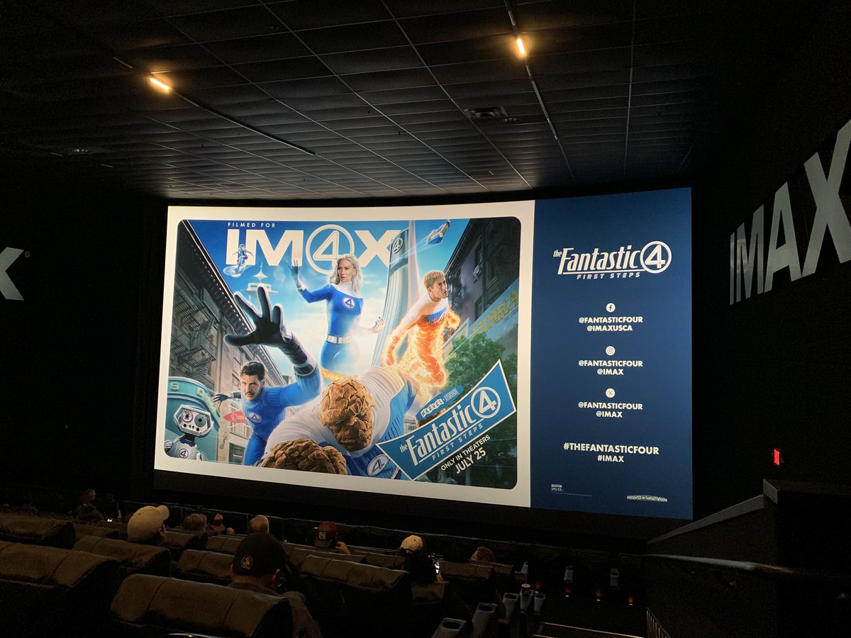 GeekToMeRadio's tweet image. I got to see #FantasticFour last night. Absolutely brilliant! A tight & fast paced story with stunning visuals and a dynamic cast that really sold the “family” element that the FF needs to have in order to work properly. Easily my favorite @MarvelStudios film since No Way Home!