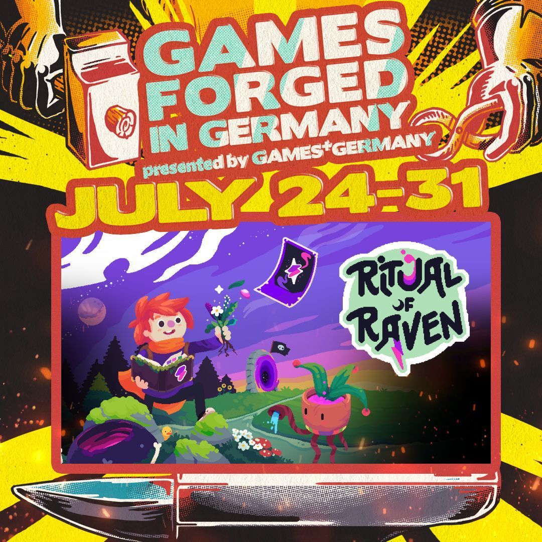 SpellgardenDevs's tweet image. Happy to say that Ritual of Raven is part of ‘Games Forged in Germany’ 🥳
Make sure to check out all these awesome games made by amazing devs based in Germany! ✨
➡️ store.steampowered.com/sale/Games-For…
