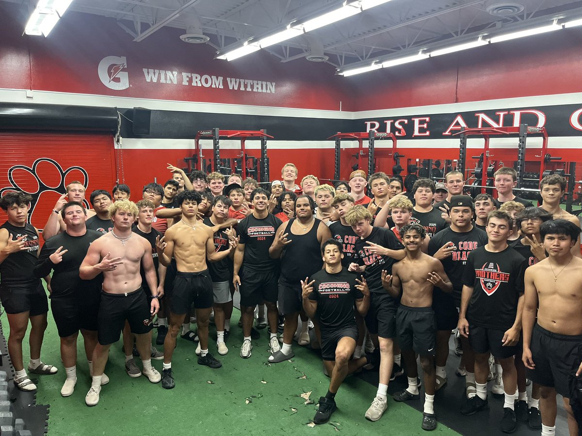 therealalecmeza's tweet image. And just like that summer is over! I’m super proud of this group for all the hard work that they’ve put in. From the freshman to the seniors, they have bought in and worked extremely hard. I can’t wait to see what this group accomplishes this season!! @CoconinoFB @Coco_Athletics…