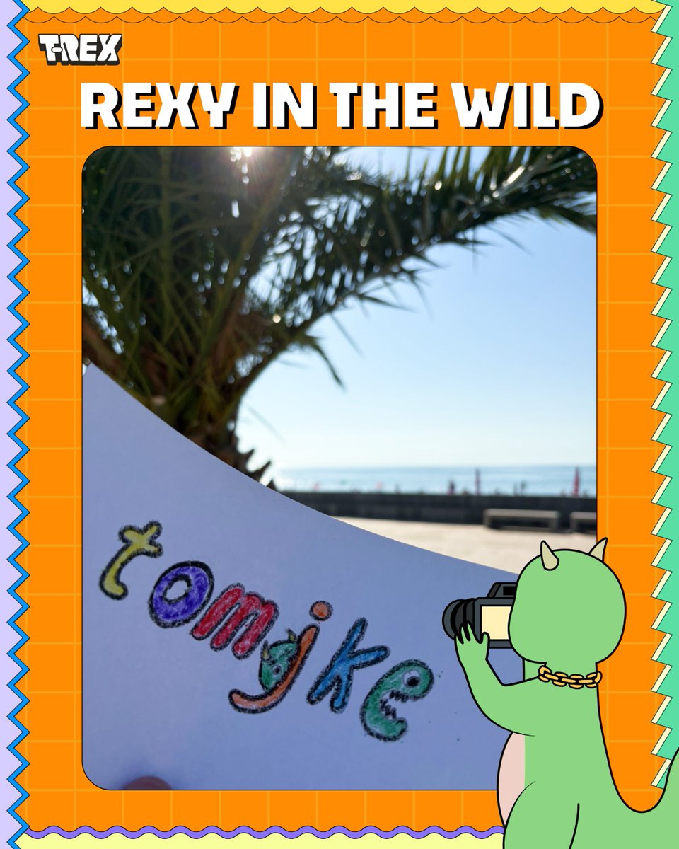 Roooooar🦖

Today I was relaxing on the sea beach and just couldn't help but take a part of the <a href="/TREX_chain/">T-REX 🦖</a> with me💚

This beautiful sunny day has given me a lot of strength and energy, now I am filled with the energy of nature, just like my Rexy #RexyInTheWild