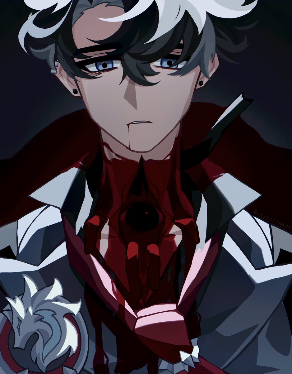 skyelightttt's tweet image. Damn I wonder where he got those scars
#Wriothesley #GenshinImpact